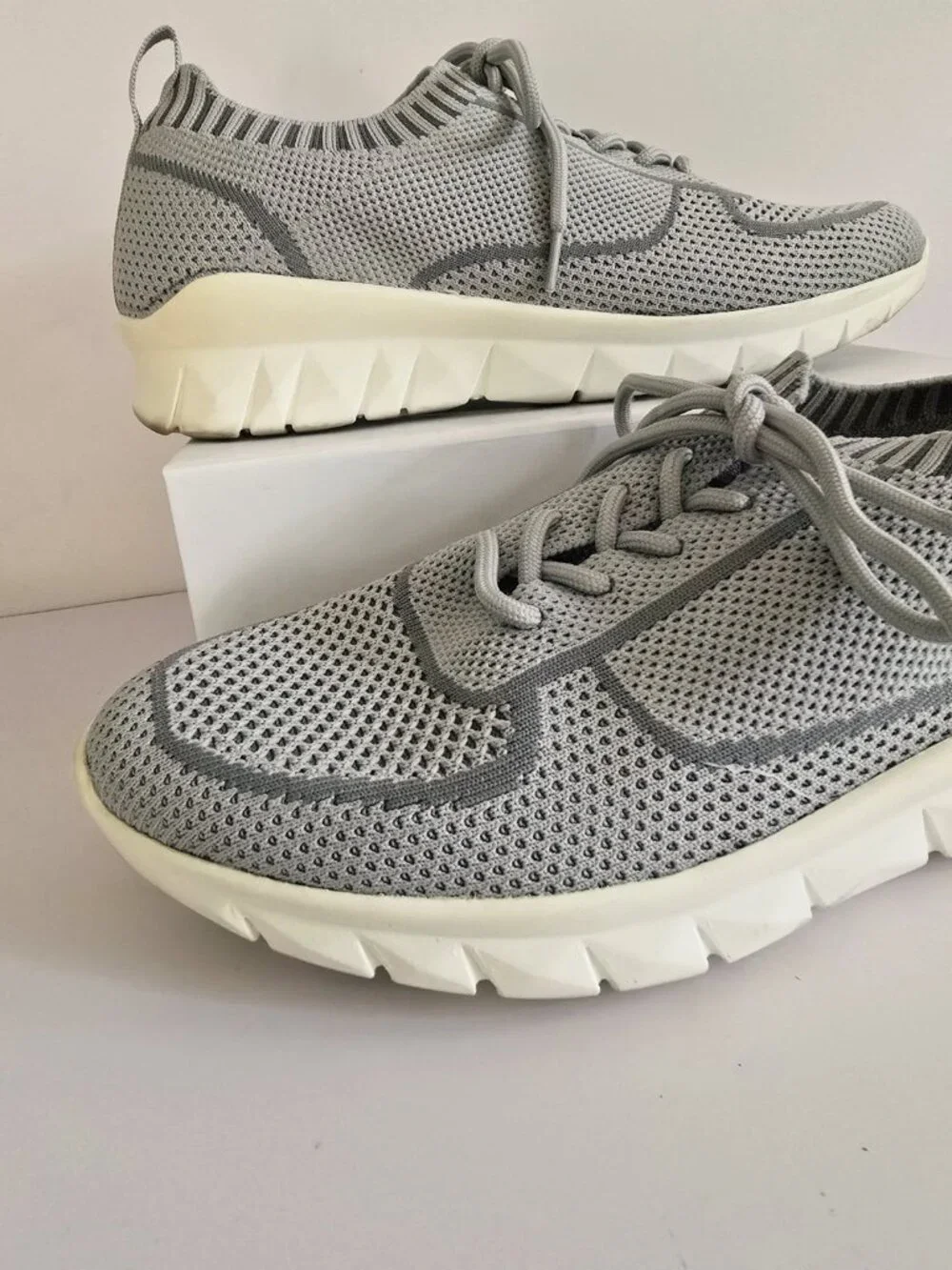 Naot Galaxy Knit Grey Gray Vegan Sneakers Shoes 41 10 10.5 Womens Lace Up